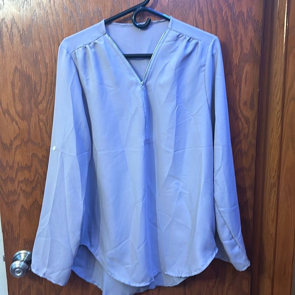 Zip up blouse